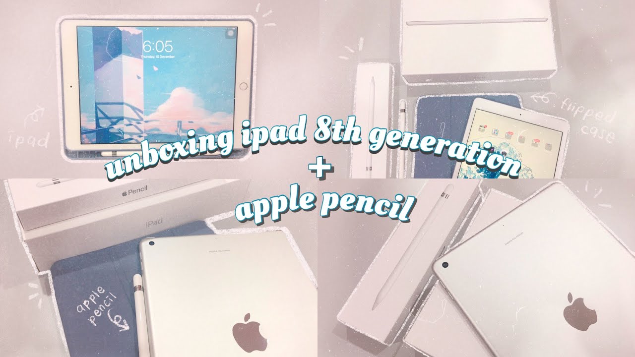 📦 unboxing ipad 8th generation & apple pencil ✏️ + applying paperlike screen protector | malaysia