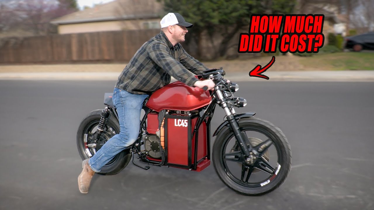 TOTAL COST of our 200 mile range ELECTRIC STREET-BIKE (Part List in Description)