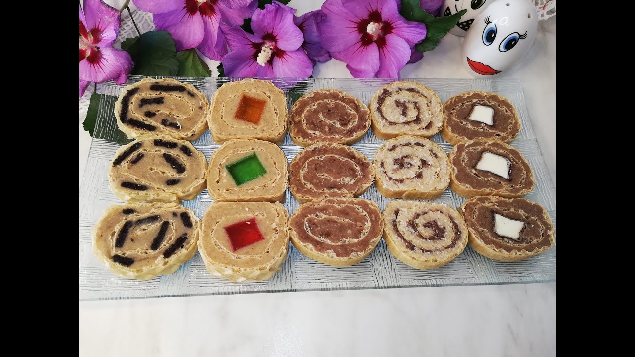 пять булочек от одной вафли - пять разных вкусов смочите
