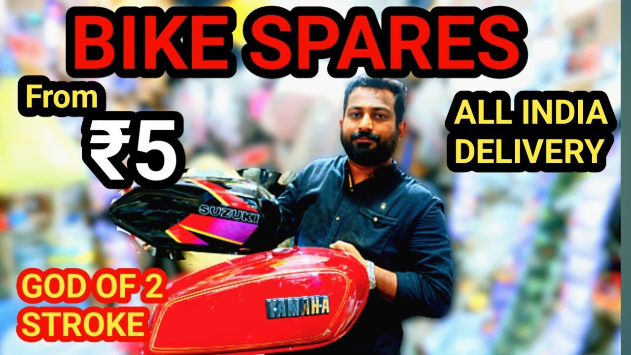 Cheapest bike spare market | Exclusive for 2 Stroke bike spares starting from Rs.5| loungemusicvlogs