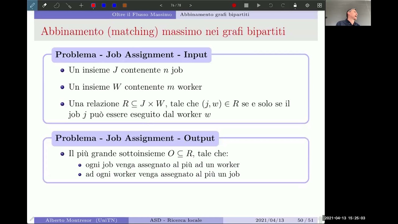 15 - Ricerca locale - Abbinamento grafi bipartiti