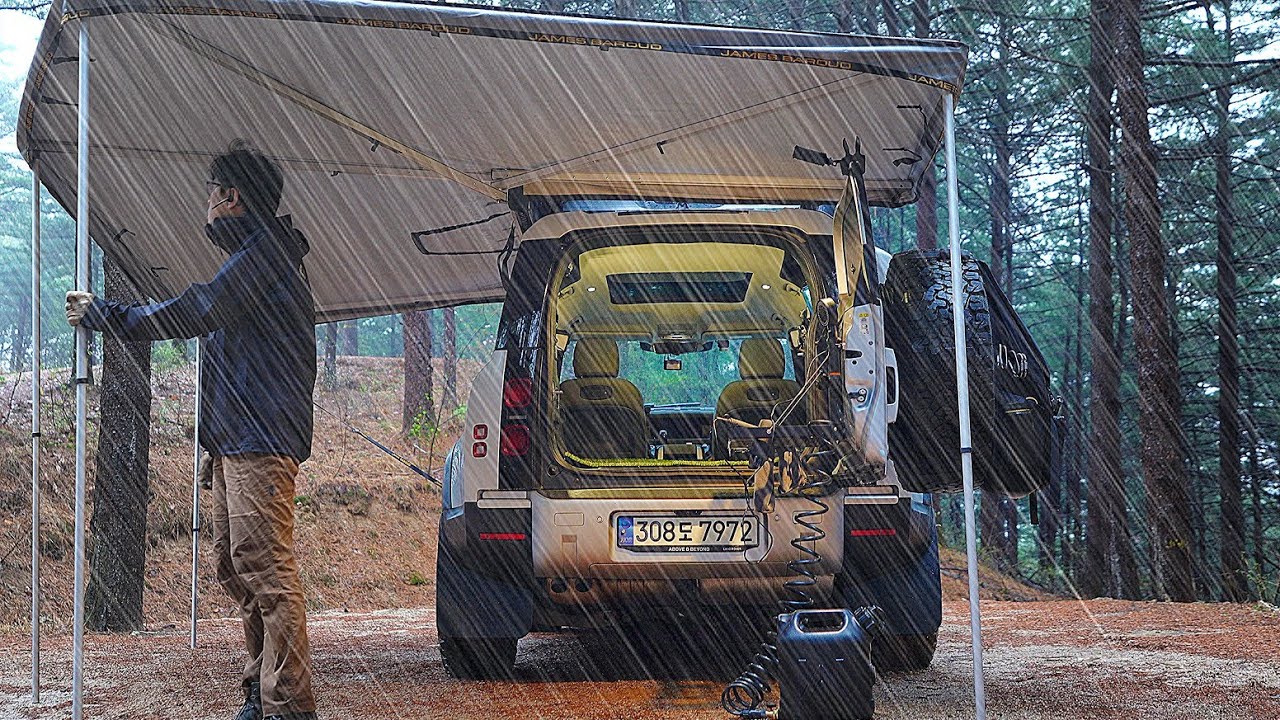 🔫 007 Джеймс Бонд Кемпинг в Таинственном лесу 🪄 Land Rover DEFENDER 110