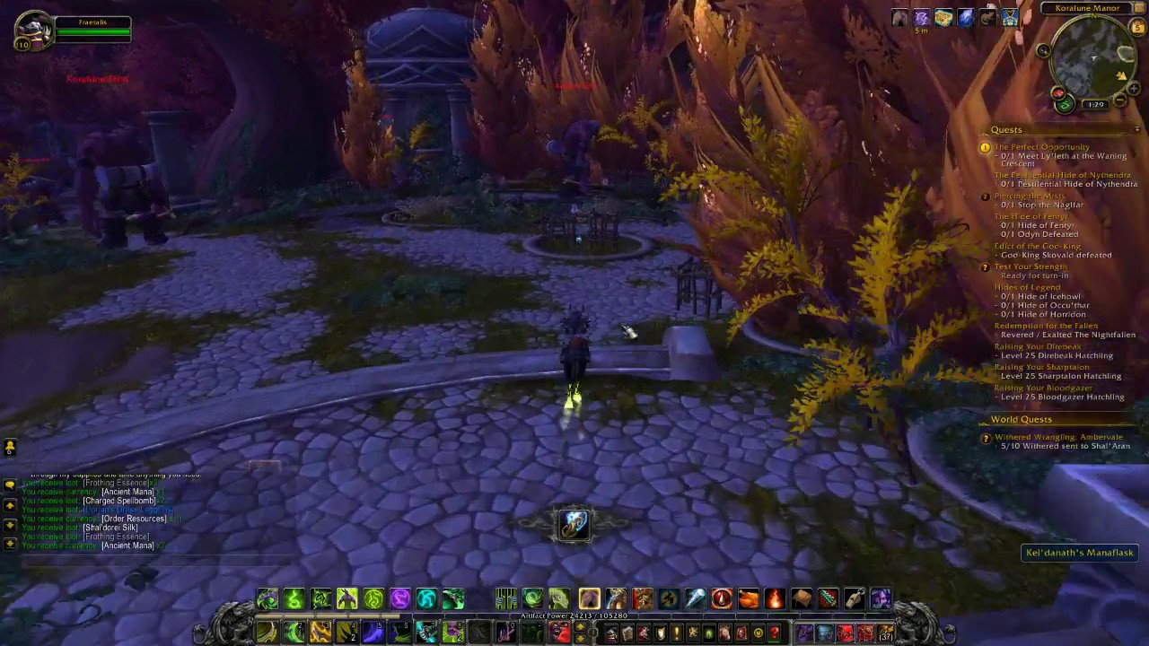 World of Warcraft Obtaining Kel'danath's Manaflask to Increase Ancient Mana Cap Legion Guide