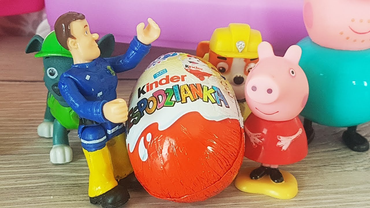Bajka Świnka Peppa po polsku 2018 - Spadające jajko niespodzianka z Strażak Sam i Psi Patrol