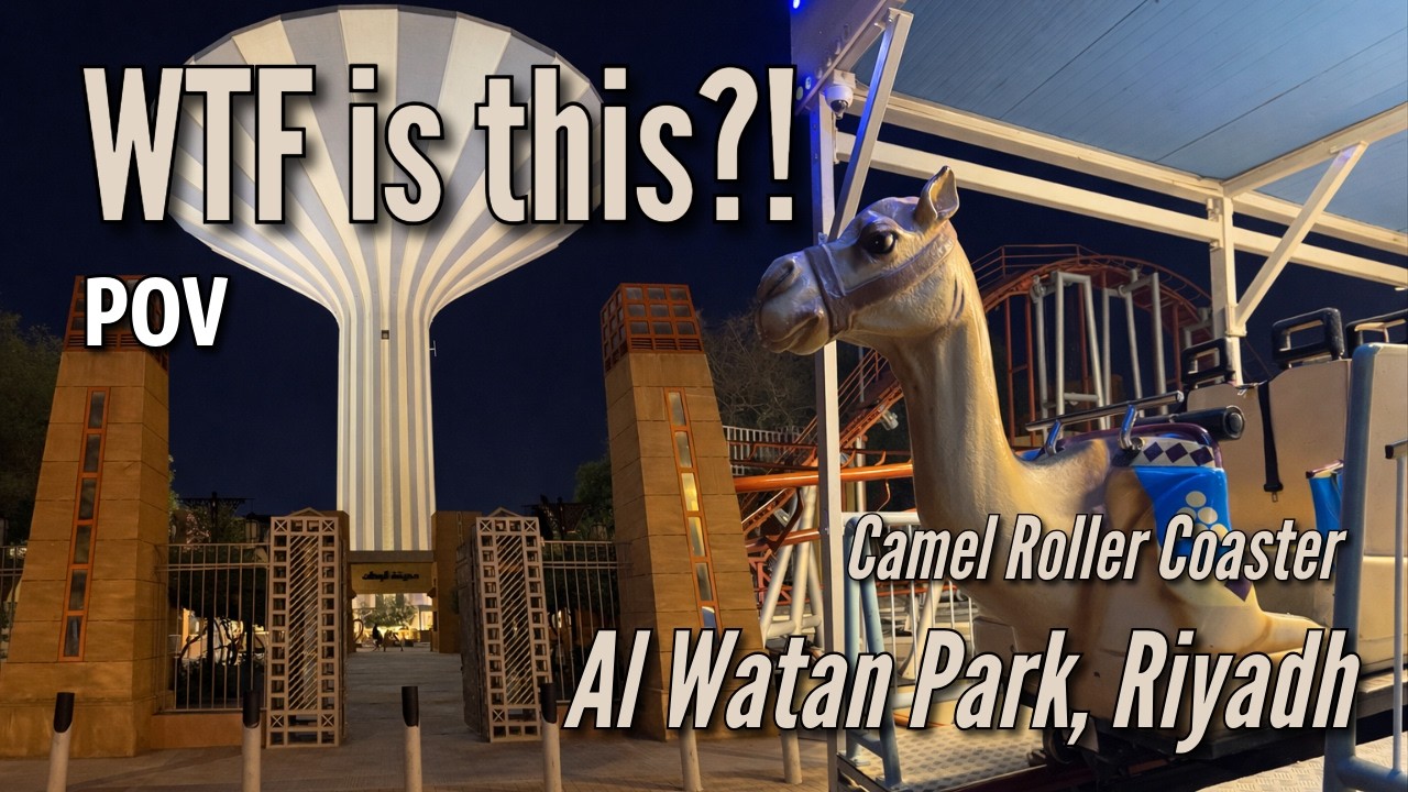 CRAZIEST Roller Coaster in Saudi Arabia! Camel Coaster | Al Watan Park, Riyadh 🇸🇦