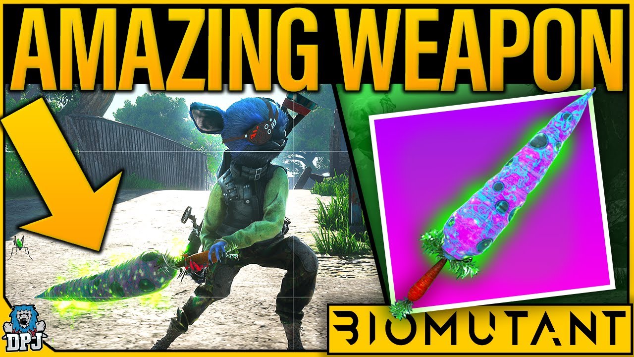 Biomutant: HOW TO GET ULTIMATE RARITY INFECTED CARROT CRUSH WEAPON - Guide - Poison Ranch Secret