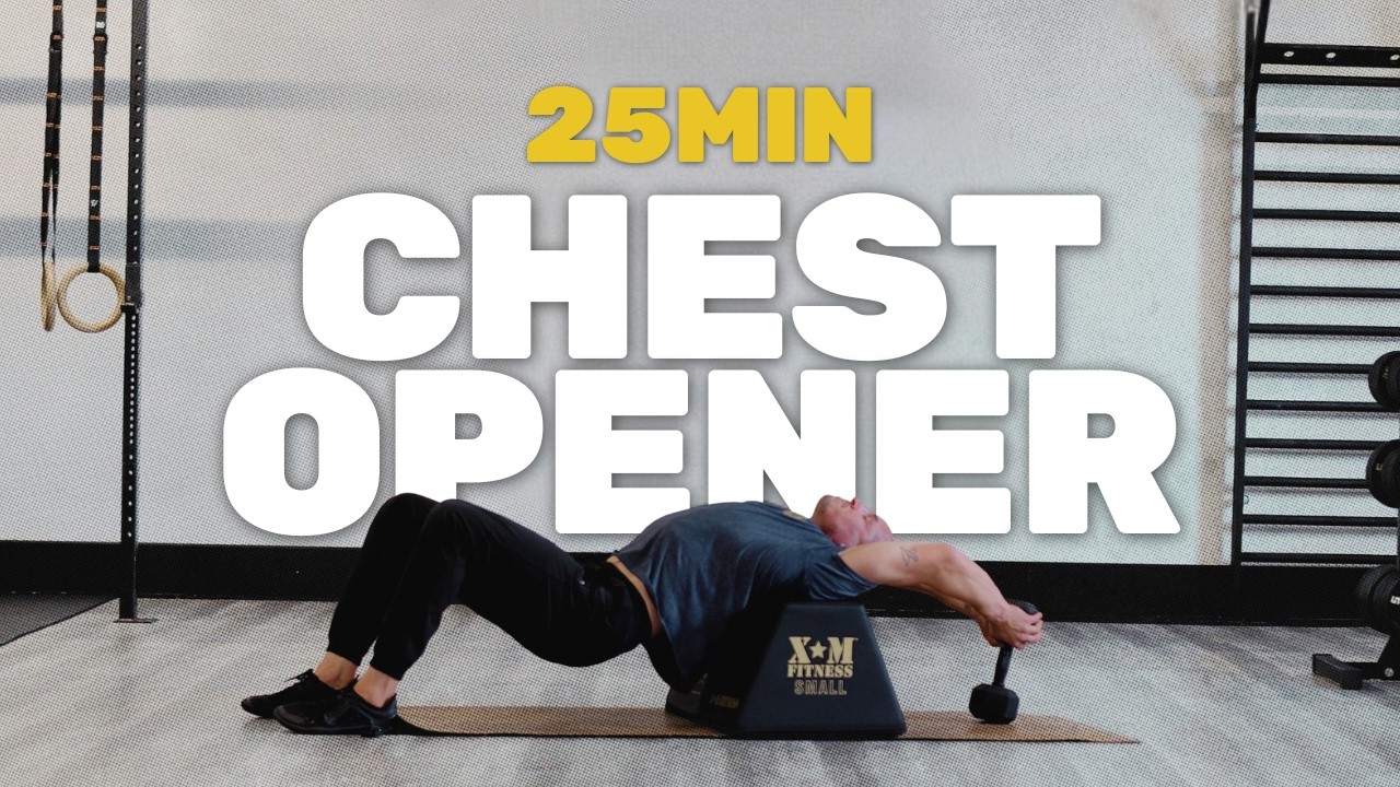 25‑Min Thoracic Mobility for Desk Workers (Light DBs + Bench)