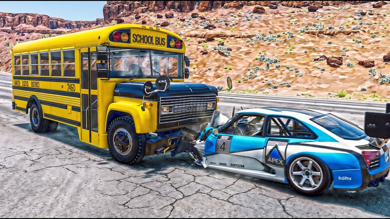 Cars VS Traffic Accident #1 High Speed Cars Crashes - BeamNG Drive