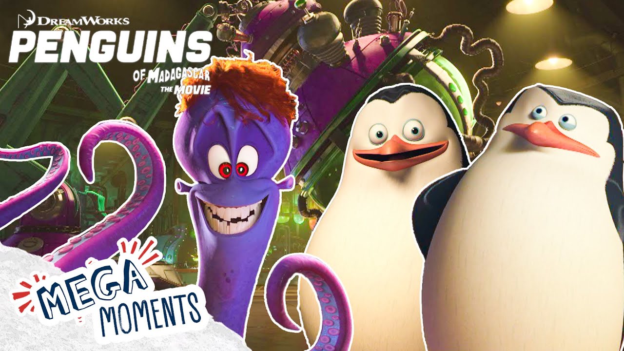 An Octopuses Story! 🐙 | Penguins of Madagascar | Mega Moments