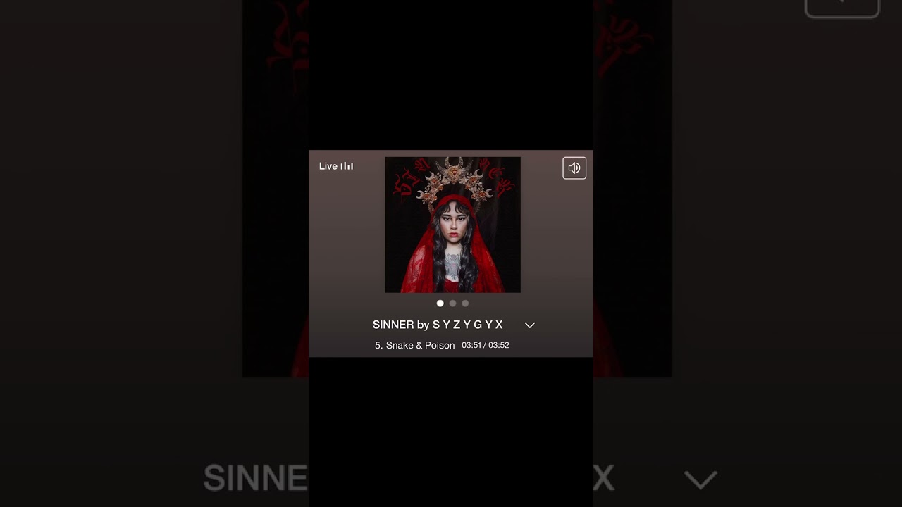 S Y Z Y G Y X - SINNER (Live)