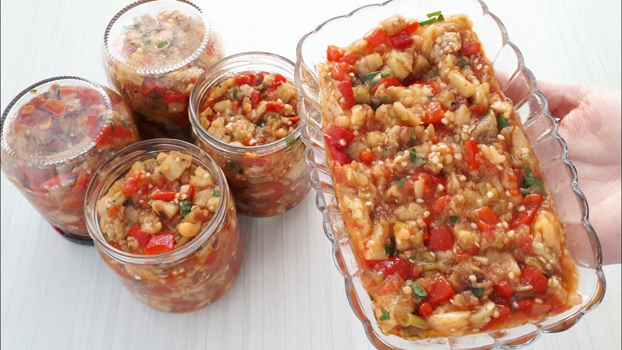 NEFİS KÖZLENMİŞ PATLICAN VE KAPYA BİBER SALATASI