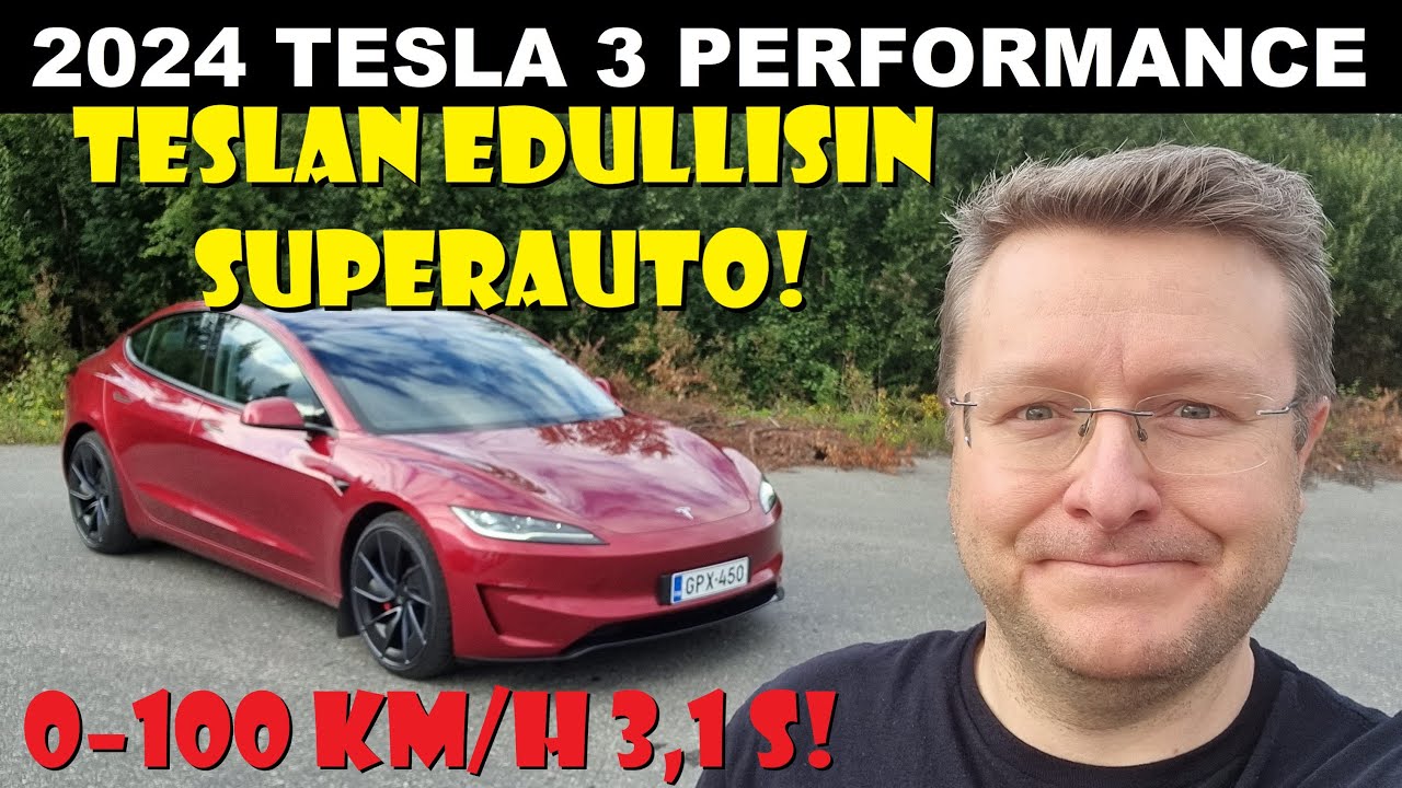 2024 Tesla Model 3 Performance koeajo - TYKKÄSIN!