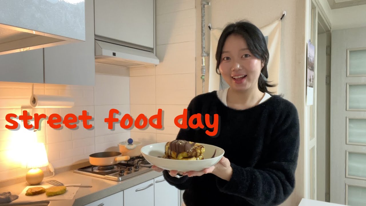 Ice Cream Hotteok, Tteokbokki and Fried Food at Home 🍢🍦 | Korean Home Cooking Vlog