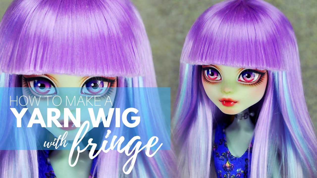 How to Make a Doll Wig | Basic with Fringe | Mozekyto # 1