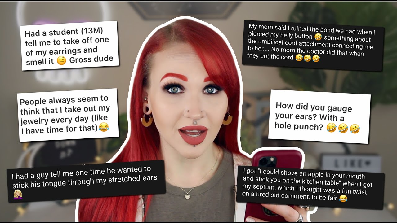 REACTING TO WEIRD PIERCING COMMENTS 2