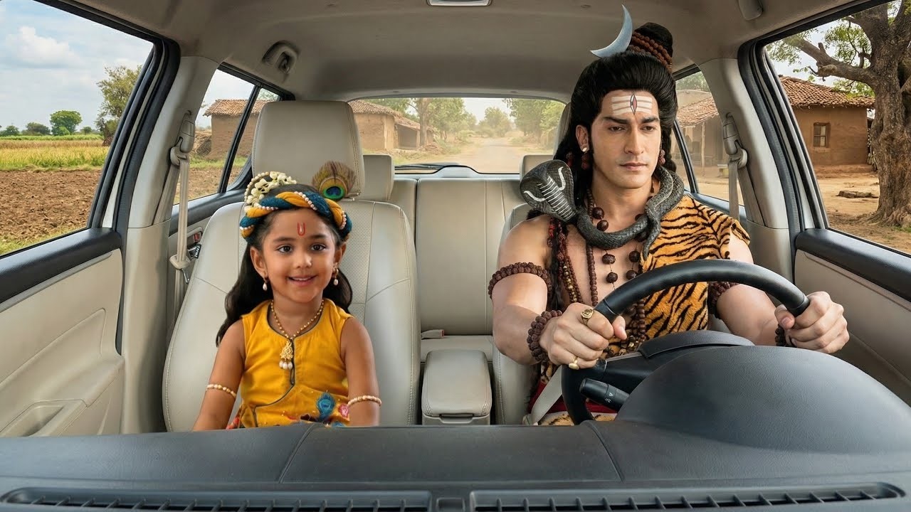 बालकृष्ण के जिद ने महादेव जी से कार चलवाया | यशोमती मईया के नंदलाला | Krishan Leela | Mahadev