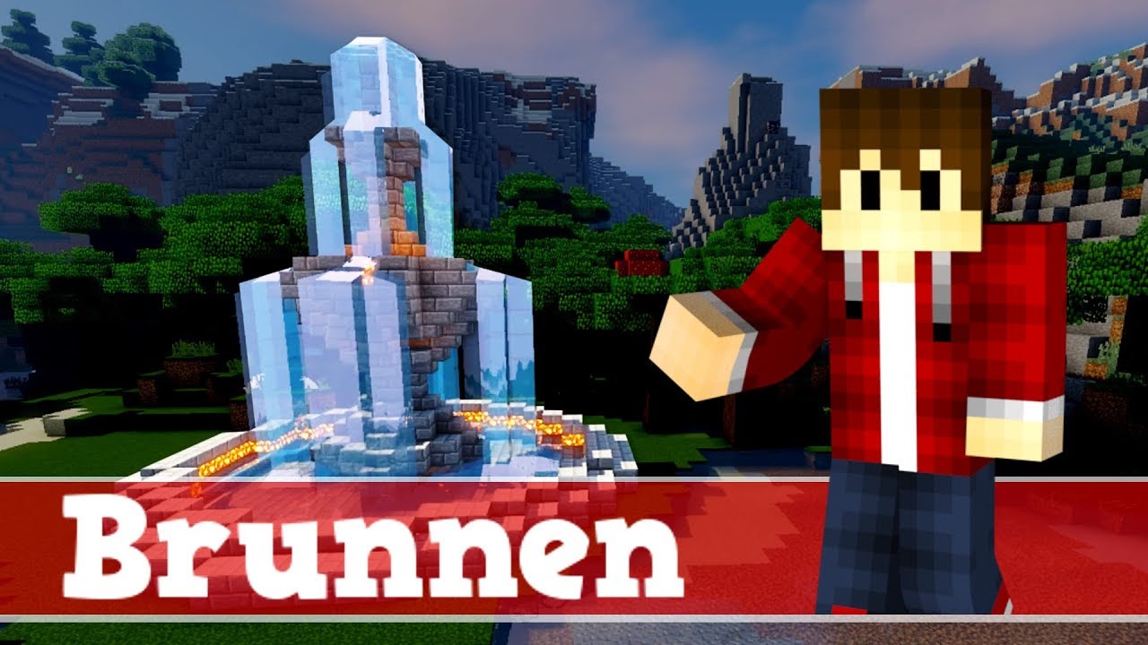 Minecraft Wie baut man einen Brunnen | Minecraft Brunnen bauen deutsch
