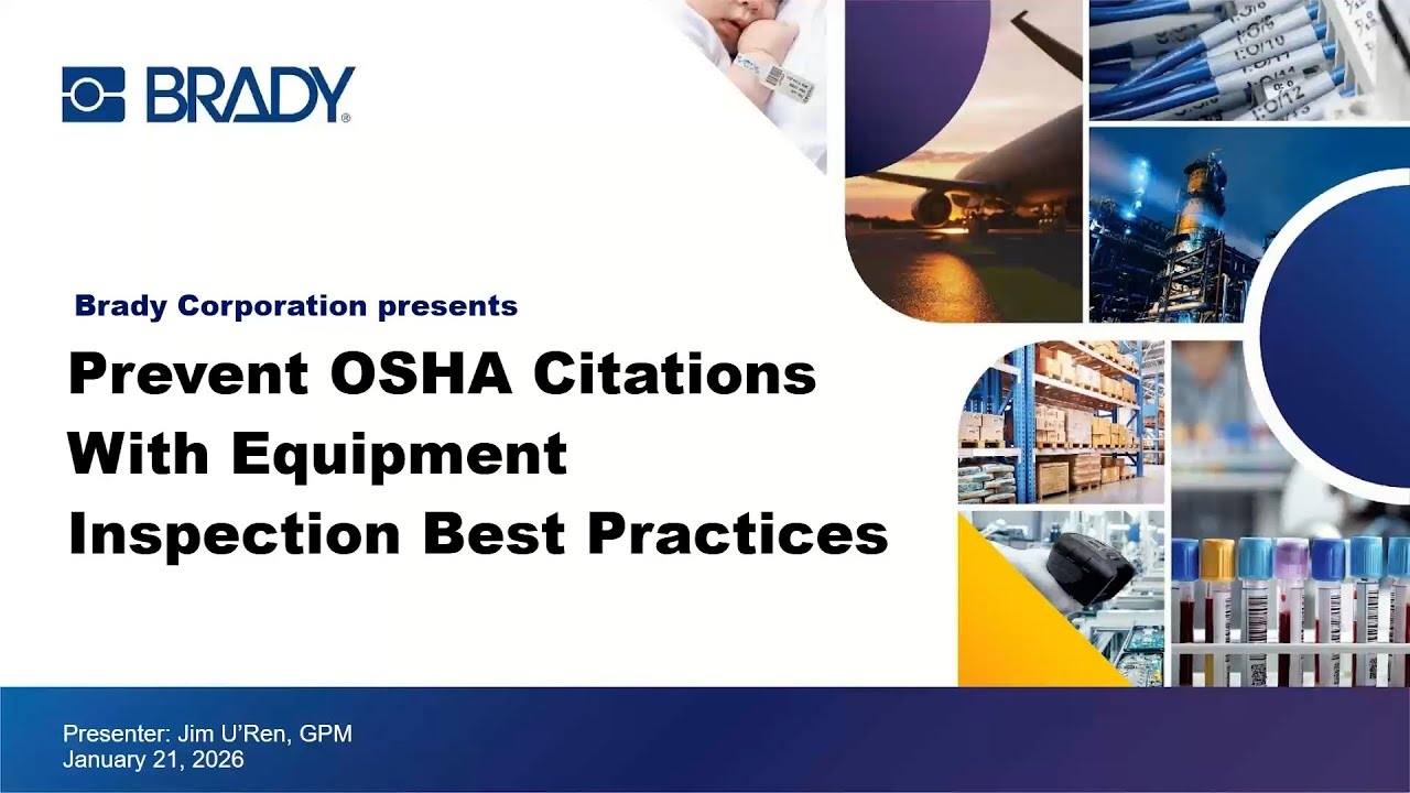 Предотвратите нарушения требований OSHA с помощью передовых методов проверки оборудования.