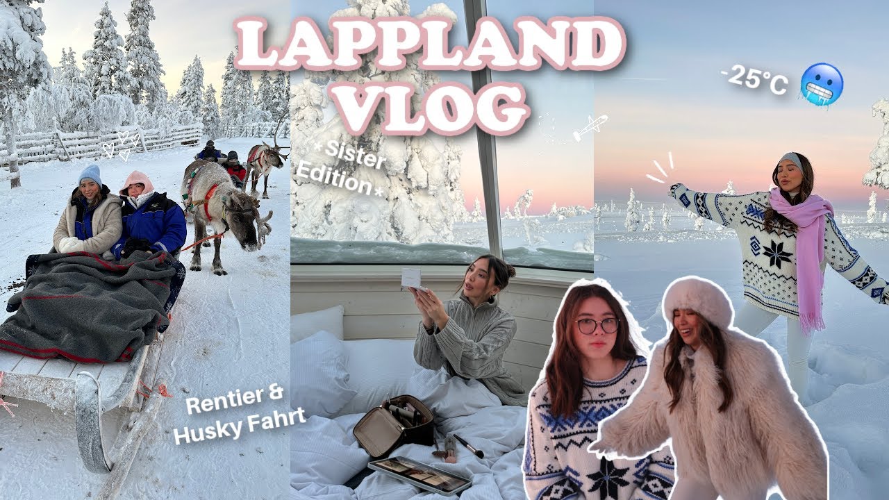 NORDLICHTER in LAPPLAND & HUSKY Tour | Vlog | Adorable Caro