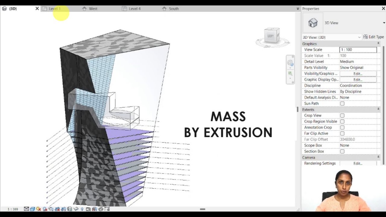 EP68 | Программа Revit для начинающих | Масса выдавливанием | Бансри Панди
