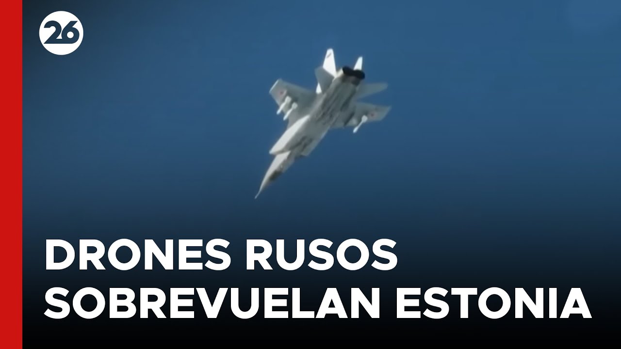 🚨 La TENSIÓN aumenta en EUROPA tras la incursión de drones RUSOS en el espacio aéreo de ESTONIA