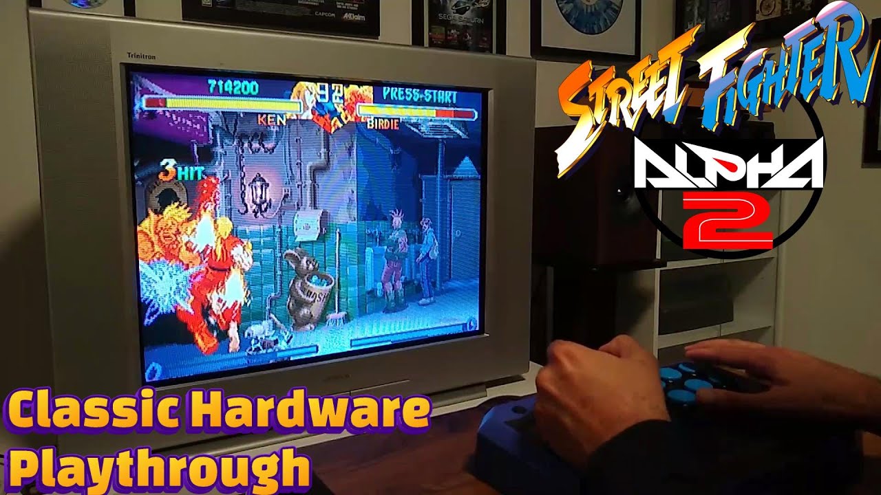 STREET FIGHTER ALPHA 2 - PlayStation 2 - Sony Trinitron | 1CC Classic Hardware Playthrough