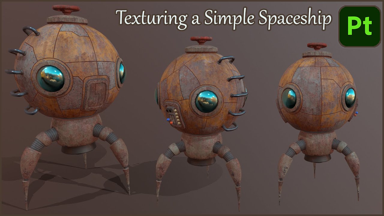 Spaceship Texturing Made Easy for Beginners! [Substance Painter]