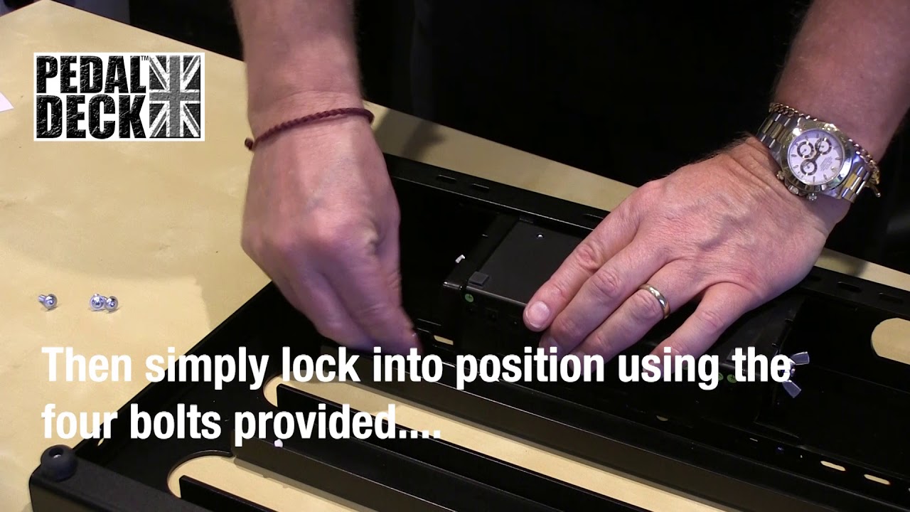 Pedaldeck Guitar Effects Pedal Board - fitting the Universal Bracket