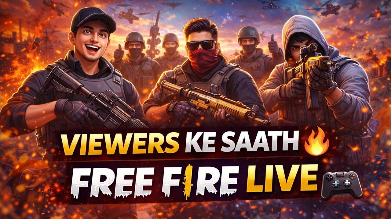 🔴 LIVE | Viewers Ke Saath Free Fire 🔥 | Squad Join Karo!