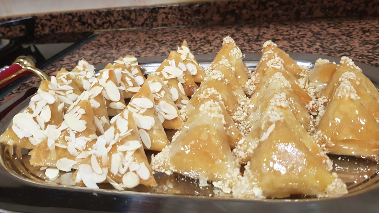 #ramadan2020 Briwat dulces de almendras/ dulce relleno de mazapán/ crujientes 😋