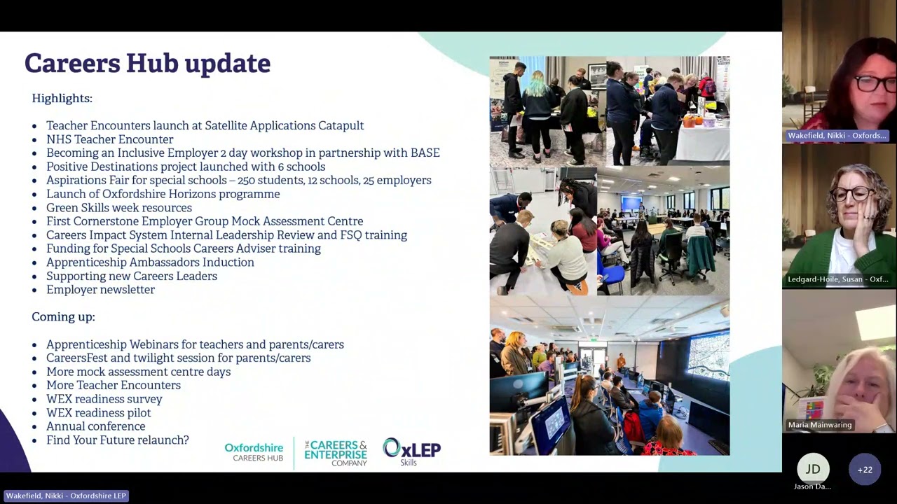 Oxfordshire Careers Hub Careers Leader meeting 150125