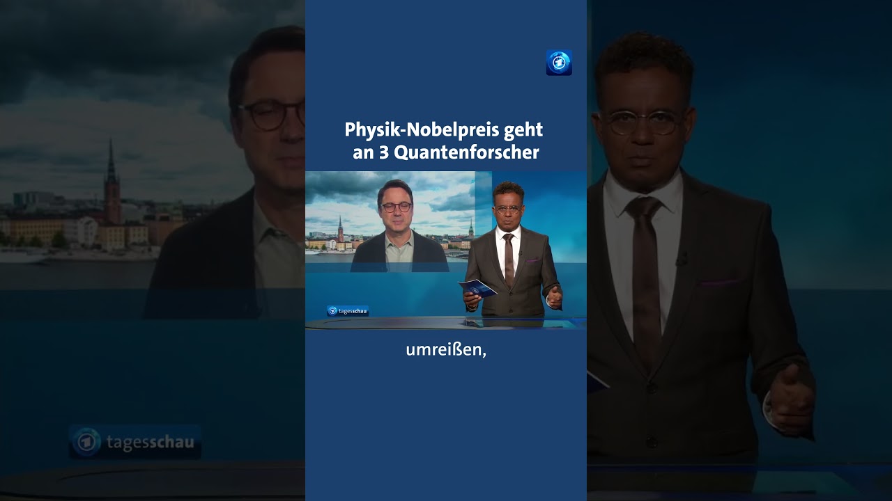 Der Physik-Nobelpreis geht an drei Quantenforscher. #tagesschau #nachrichten