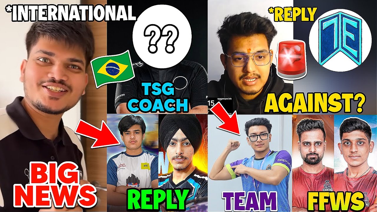 TSG International Coach and Org?🇧🇷🥶 Ronith Reply on Team Elite 🚨 Shankuu Join New Team, Mafia FFWS?😱