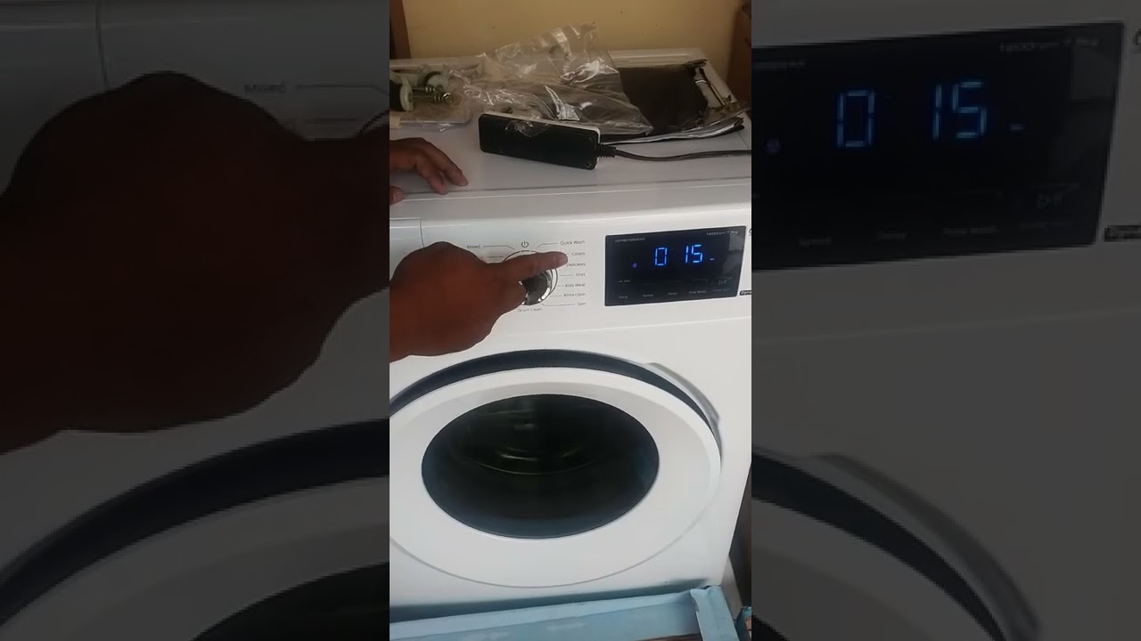 Demo of whirlpool front load 7.5kgs automatic washing machine