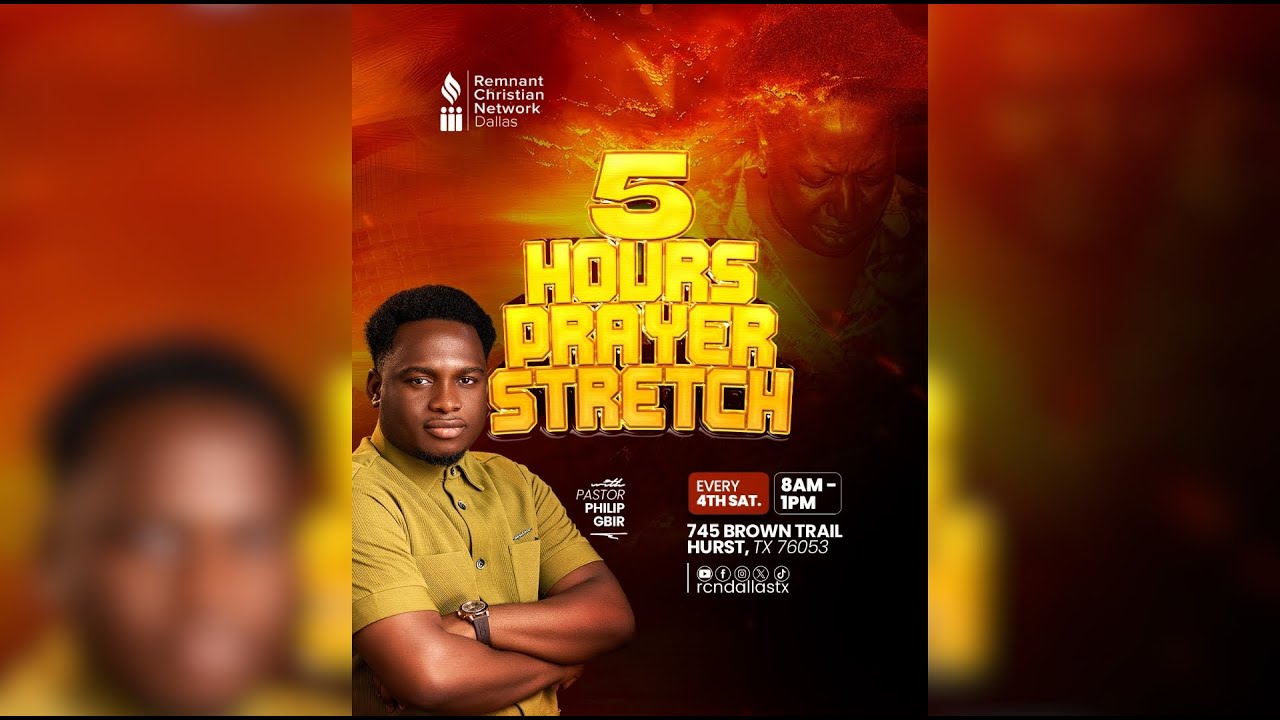 RCN DALLAS TX || 5 HOUR PRAYER || REV. PHILIP GBIR || NOV 22 2025
