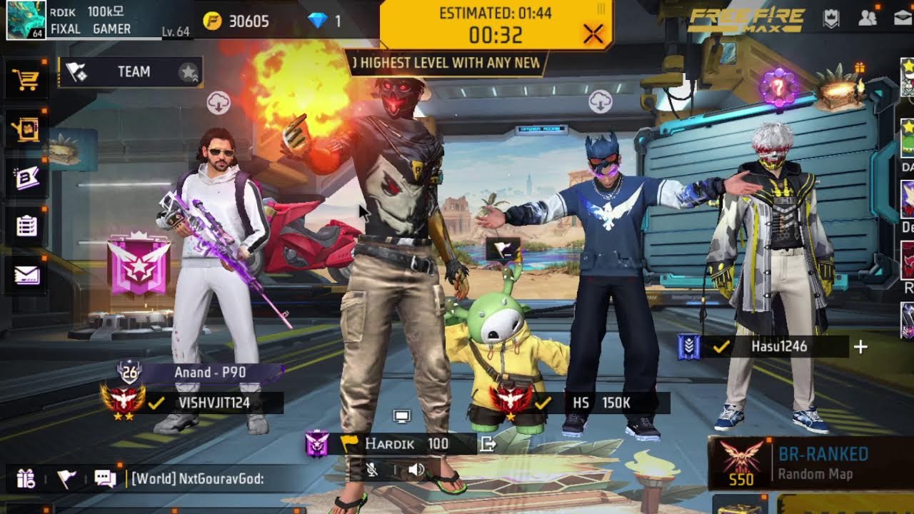 FREE FIRE LIVE CUSTOM