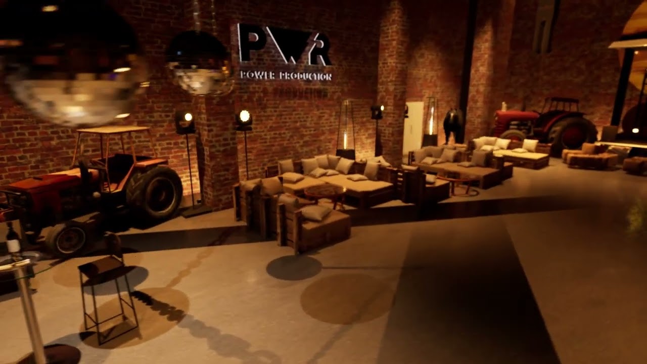 Event Venue 3D Visualisation - VEF Vasarnica - Barn Concept