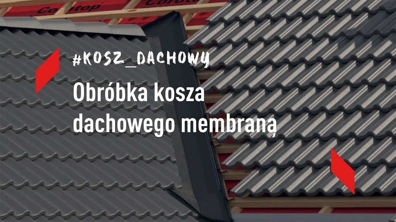 Obróbka kosza dachowego membraną #RoofChallenge