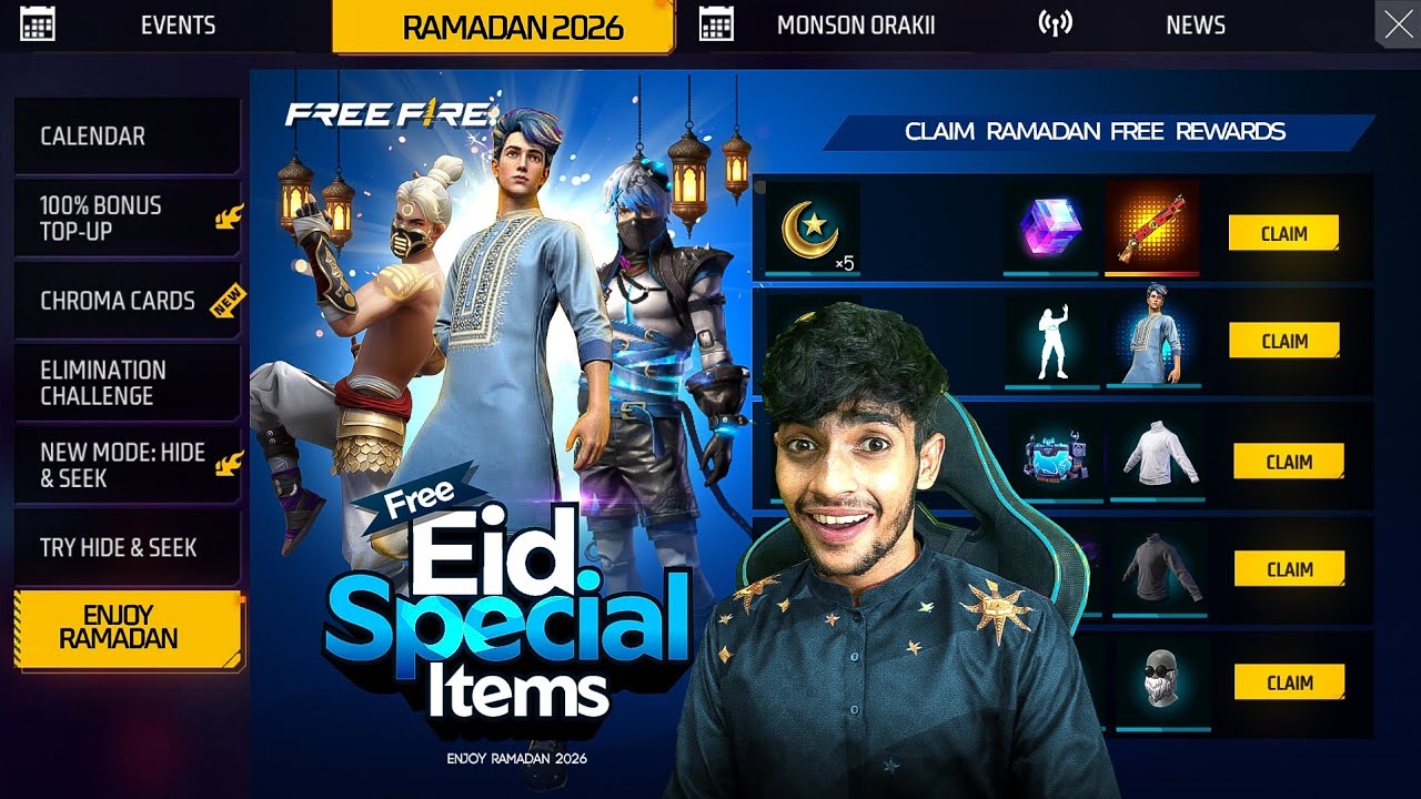 EID SPECIAL REWARDS ✨️ Free Fire Max