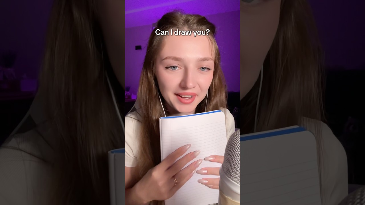 Can I draw you? #asmr #asmrsounds #asmrrelax #asmrtingles #asmrwhispers #asmrsleep #relax #tingles