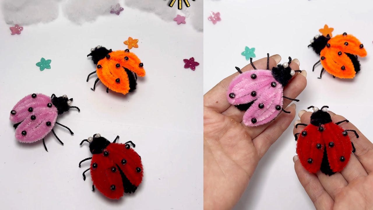 IDEAS FÁCILES PARA REALIZAR con limpia pipas 🐞paso a paso