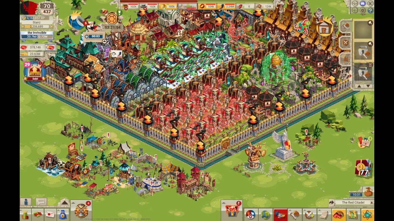 Goodgame Empire - Huge XP jump, and upgrading our Hall of Legends!