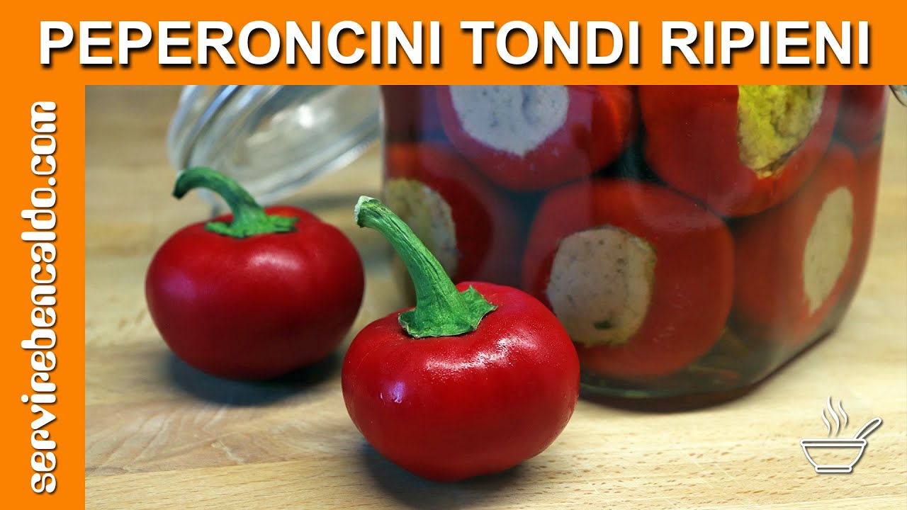 PEPERONCINI Tondi Calabresi Ripieni di Tonno (Piccanti)