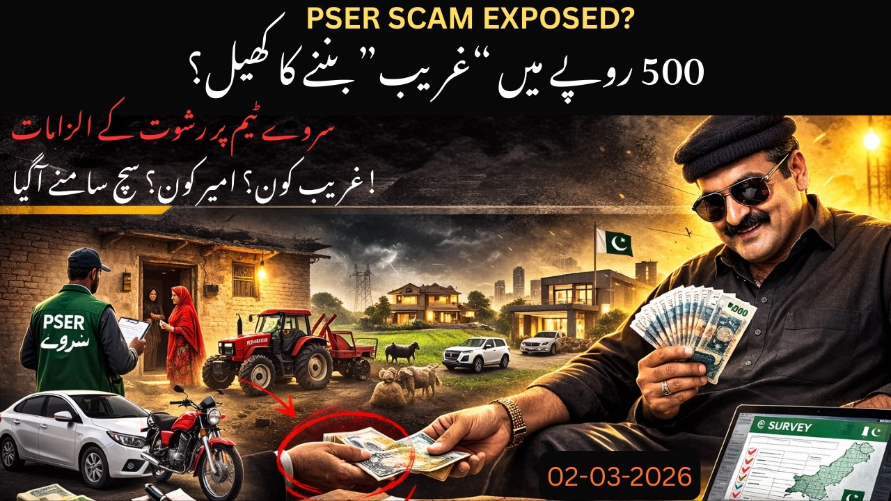 PSER Survey Mein Barray Inkishaf | Punjab Data Controversy & Bribery Allegations Explained.