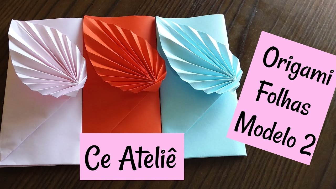 ENVELOPE ORIGAMI FOLHAS MODELO 2