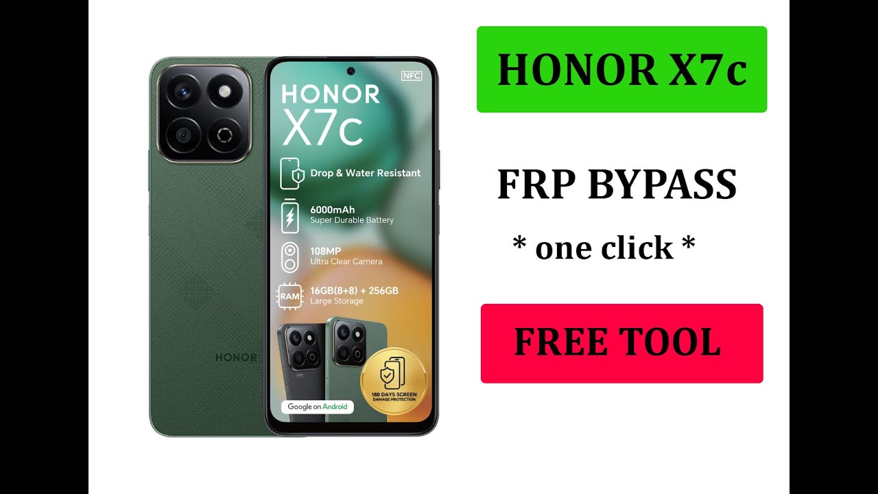 Honor x7c frp bypass