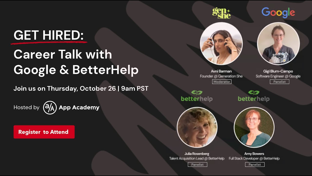 Get Hired: Career Talk with Google & BetterHelp