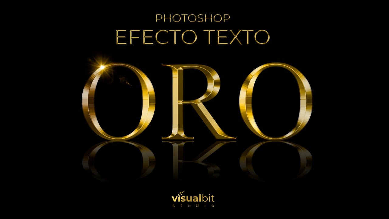 Photoshop Efecto Texto Oro: 3 métodos diferentes para crear un efecto de texto dorado