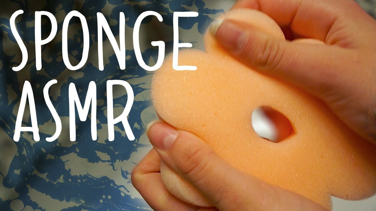 ASMR Wet Sponge Sounds / Running water