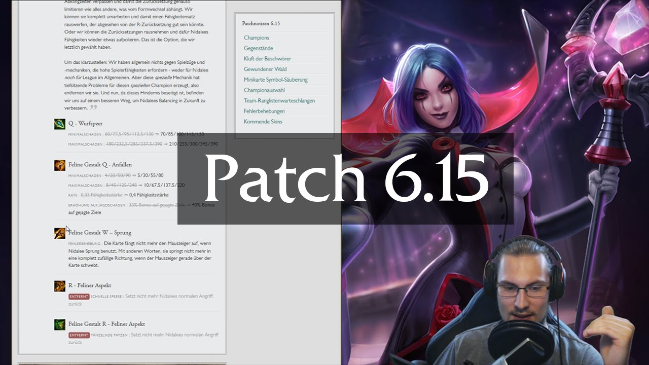 Patch Notes Rundown 6.15 | Klein aber Fein | LoL S6 German Deutsch